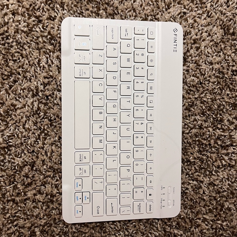 white Fintie brand keyboard